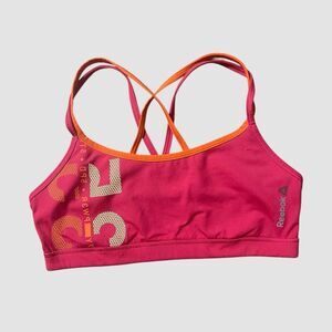 Women’s Reebok One Series Crossfit Short Bra Size Medium Pink